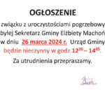 urząd przerwa pogrzeb